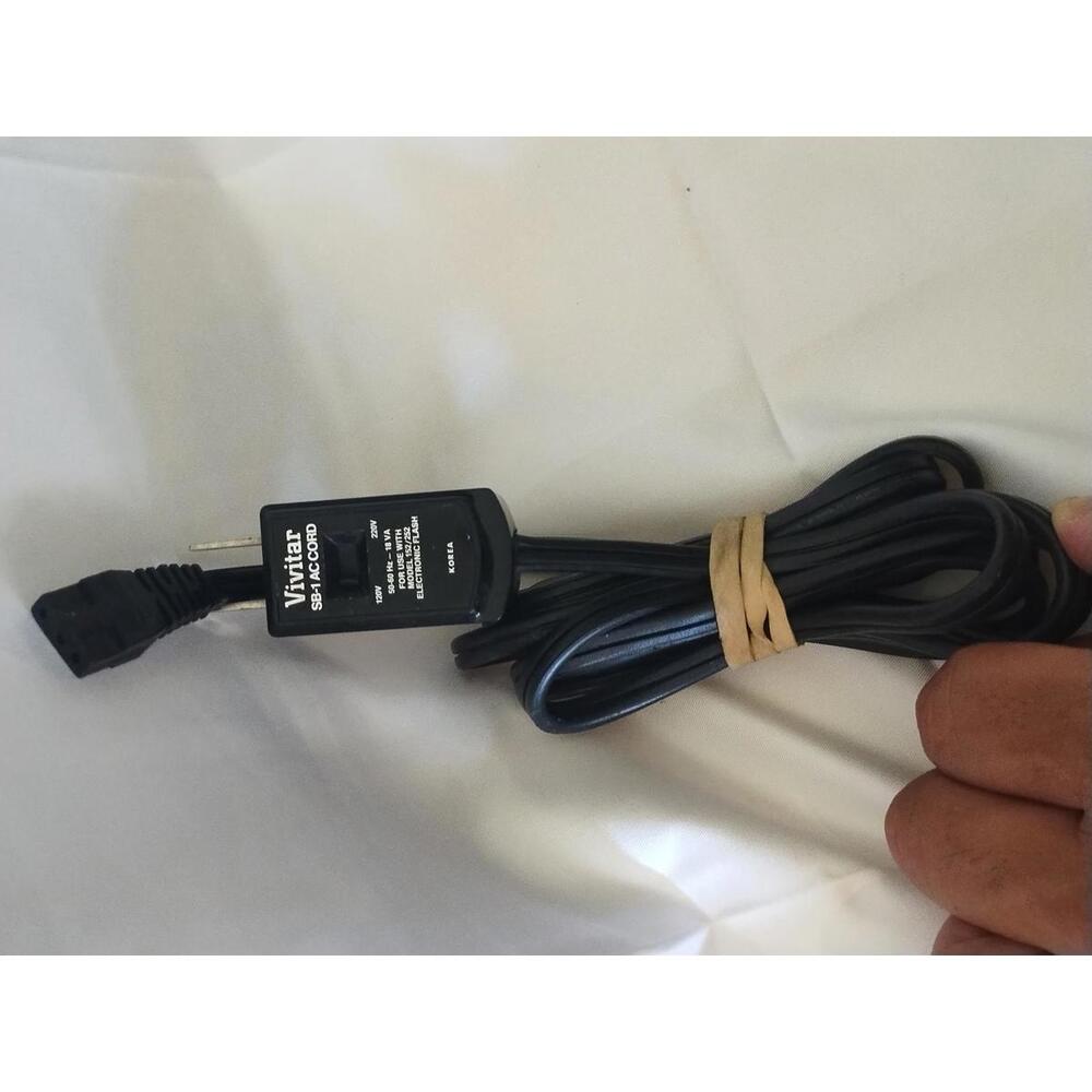 Vivitar SB-1 AC Power Cable Cord for  V152/252/253‎ Electronic Flash